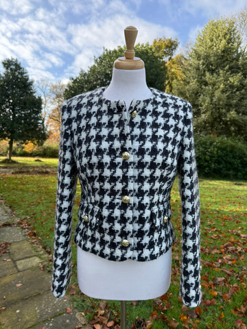 Edgeworth Houndstooth Jacket - Black