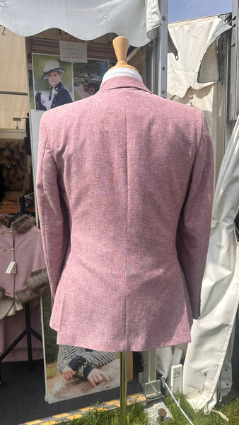 Tailored Fit Linen Jacket - Pink